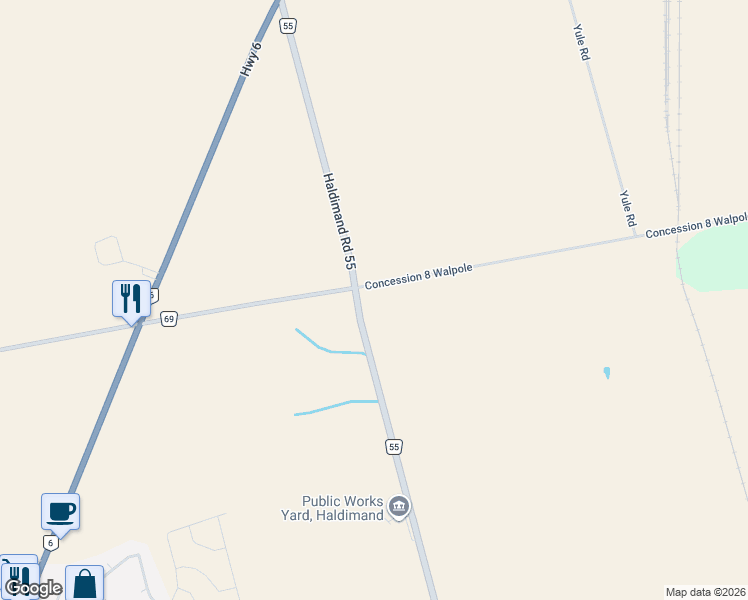 map of restaurants, bars, coffee shops, grocery stores, and more near 826 Nanticoke Creek Parkway in Jarvis