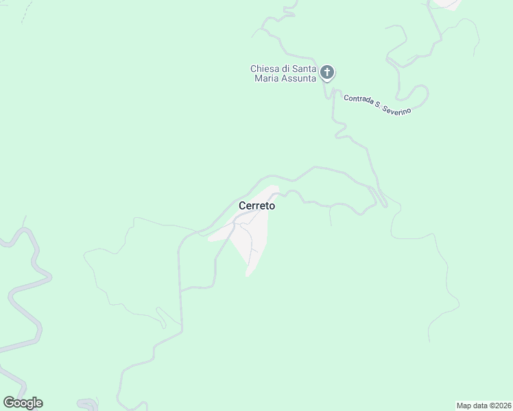 map of restaurants, bars, coffee shops, grocery stores, and more near 33 Frazione Cerreto in Cerreto