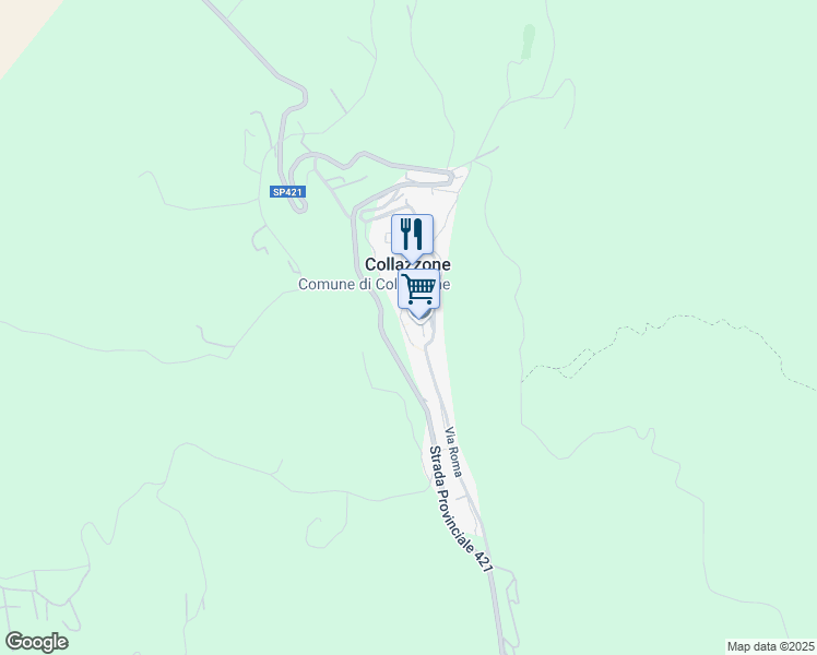 map of restaurants, bars, coffee shops, grocery stores, and more near 6 Via Sandro Pertini in Collazzone