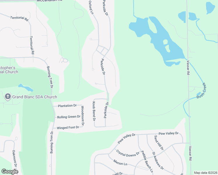 map of restaurants, bars, coffee shops, grocery stores, and more near 8486 Cranbrook Drive in Grand Blanc