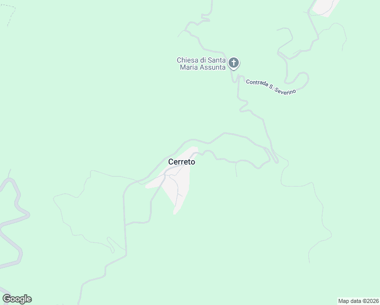 map of restaurants, bars, coffee shops, grocery stores, and more near 33 Frazione Cerreto in Cerreto