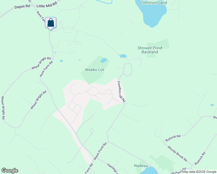 map of restaurants, bars, coffee shops, grocery stores, and more near 6 Charleston Ridge Road in Hampstead