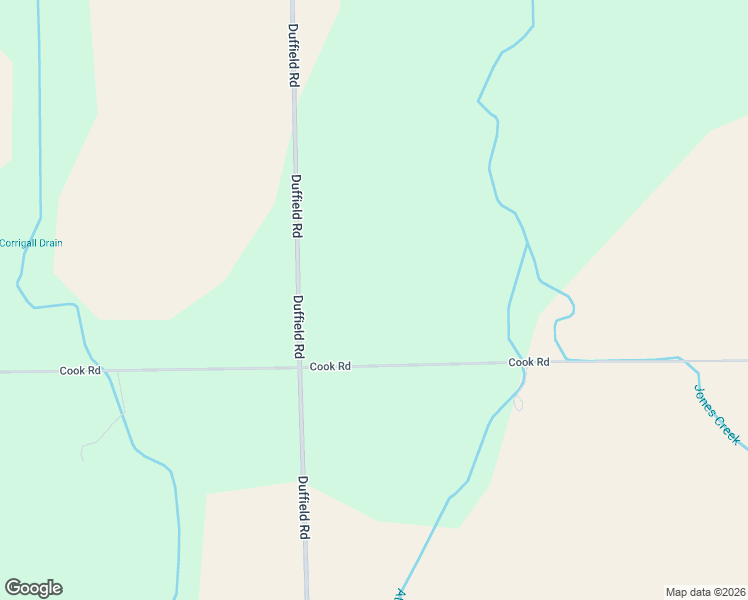 map of restaurants, bars, coffee shops, grocery stores, and more near 11446 Cook Road in Gaines