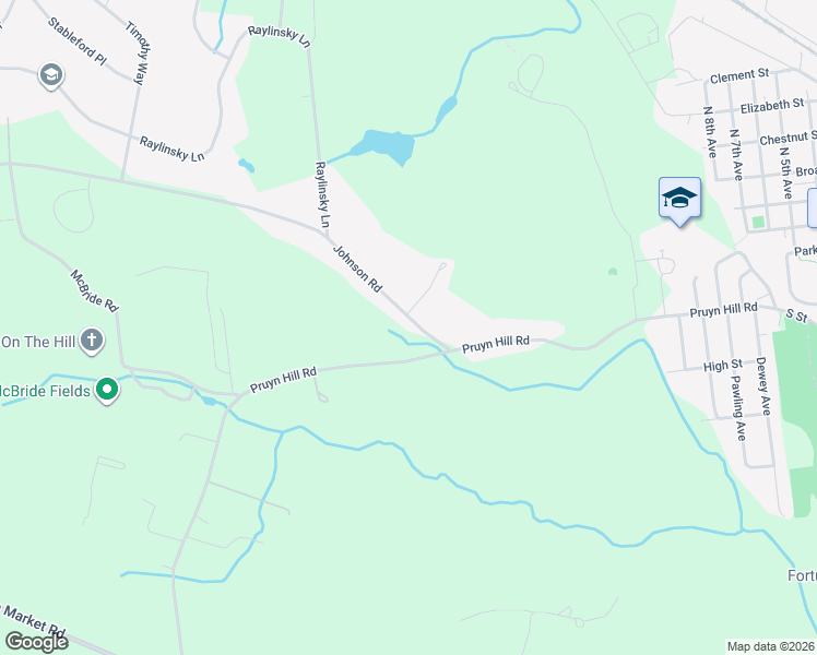 map of restaurants, bars, coffee shops, grocery stores, and more near 10 Johnson Road in Mechanicville