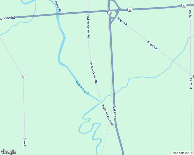 map of restaurants, bars, coffee shops, grocery stores, and more near 10595 Pavilion Center Road in Pavilion