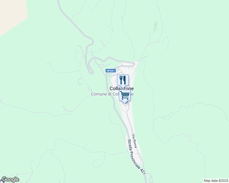 map of restaurants, bars, coffee shops, grocery stores, and more near 6 Via Sandro Pertini in Collazzone