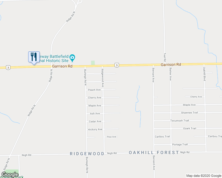 map of restaurants, bars, coffee shops, grocery stores, and more near 3244 Peach Avenue in Fort Erie