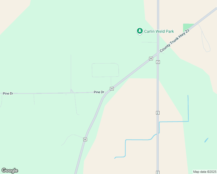 map of restaurants, bars, coffee shops, grocery stores, and more near N1723 Parkview Circle in Palmyra