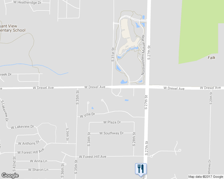 map of restaurants, bars, coffee shops, grocery stores, and more near 3053 South Riverwood Boulevard in Franklin