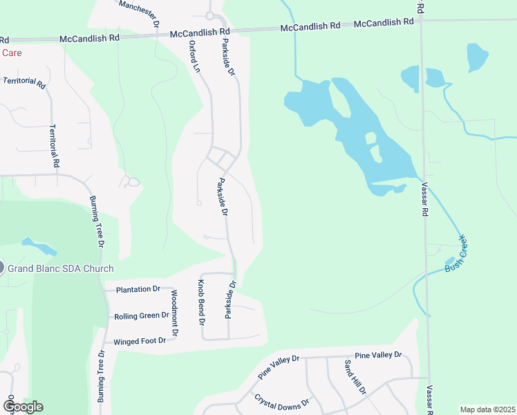 map of restaurants, bars, coffee shops, grocery stores, and more near 8453 Cranbrook Drive in Grand Blanc