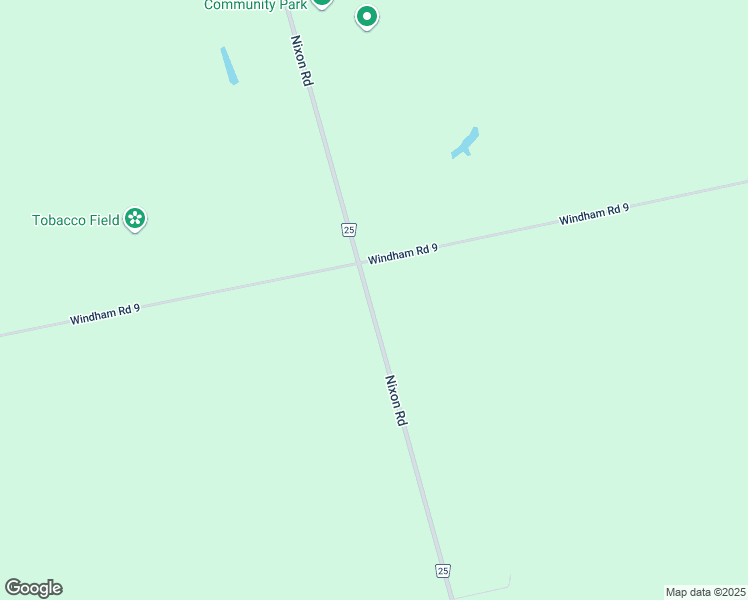 map of restaurants, bars, coffee shops, grocery stores, and more near 3070 Regional Road 25 in Windham Centre