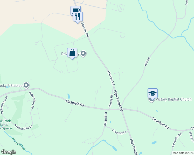 map of restaurants, bars, coffee shops, grocery stores, and more near 15 Harvey Road in Londonderry