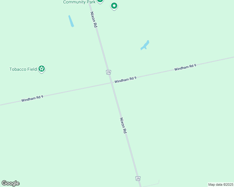 map of restaurants, bars, coffee shops, grocery stores, and more near 3070 Regional Road 25 in Windham Centre