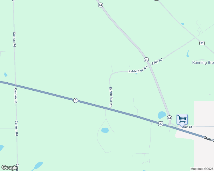 map of restaurants, bars, coffee shops, grocery stores, and more near 2634 Rabbit Run Road in Bloomfield