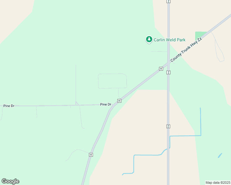 map of restaurants, bars, coffee shops, grocery stores, and more near N1723 Parkview Circle in Palmyra