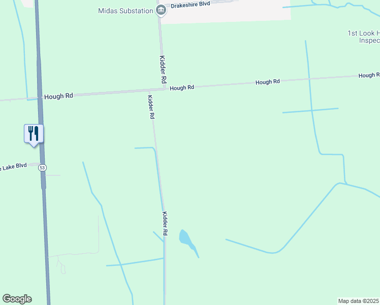 map of restaurants, bars, coffee shops, grocery stores, and more near 5655 Kidder Road in Almont