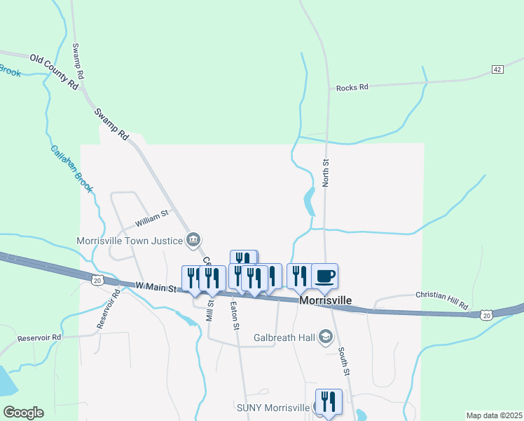 map of restaurants, bars, coffee shops, grocery stores, and more near in Morrisville
