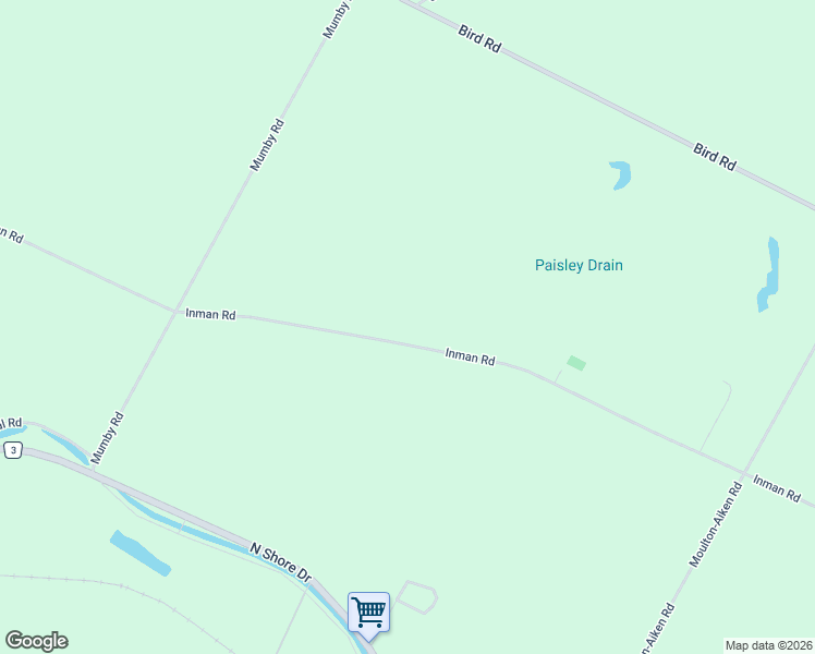 map of restaurants, bars, coffee shops, grocery stores, and more near 351 Inman Road in Haldimand County