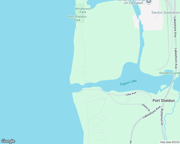 map of restaurants, bars, coffee shops, grocery stores, and more near 17378 Fern Avenue in West Olive