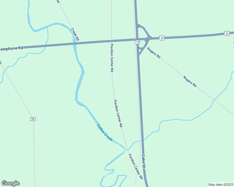 map of restaurants, bars, coffee shops, grocery stores, and more near 10549 Pavilion Center Road in Pavilion