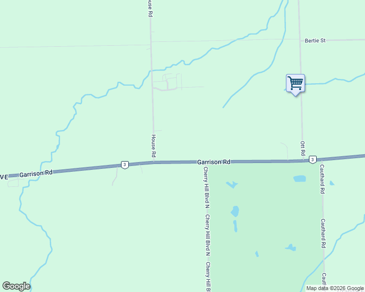 map of restaurants, bars, coffee shops, grocery stores, and more near Garrison Road in Fort Erie