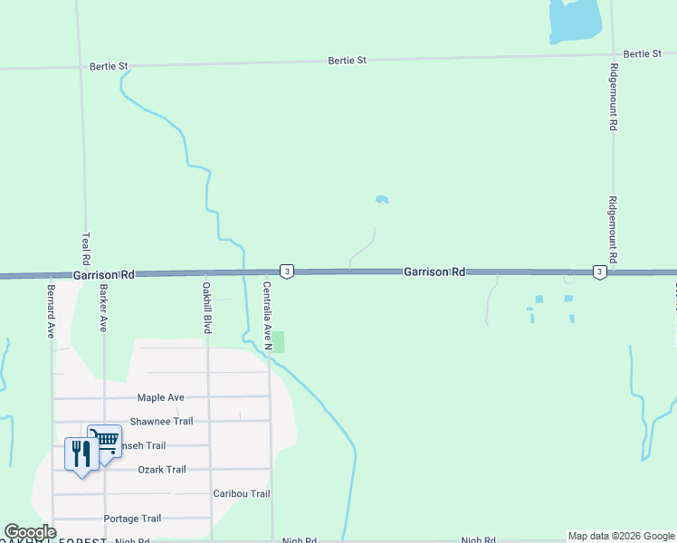 map of restaurants, bars, coffee shops, grocery stores, and more near Garrison Road in Fort Erie