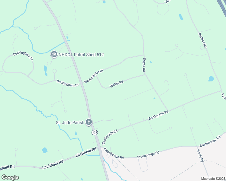 map of restaurants, bars, coffee shops, grocery stores, and more near 15 Welch Road in Londonderry