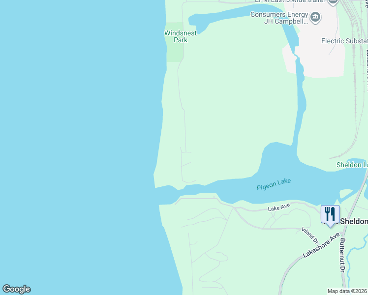 map of restaurants, bars, coffee shops, grocery stores, and more near 7531 Margaret Avenue in West Olive