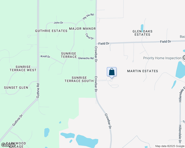 map of restaurants, bars, coffee shops, grocery stores, and more near W220S7715 Crowbar Drive in Muskego