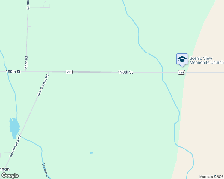 map of restaurants, bars, coffee shops, grocery stores, and more near 13967 190th Street in Fayette