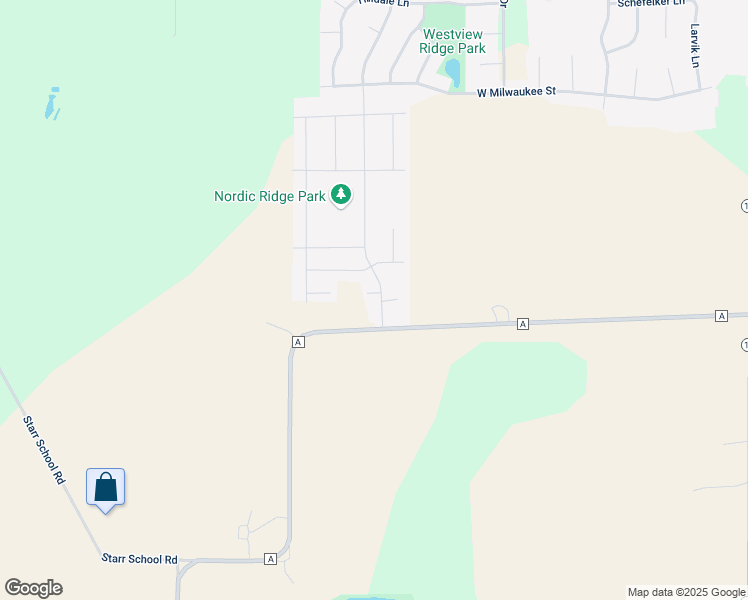 map of restaurants, bars, coffee shops, grocery stores, and more near 2201 Odegard Drive in Stoughton