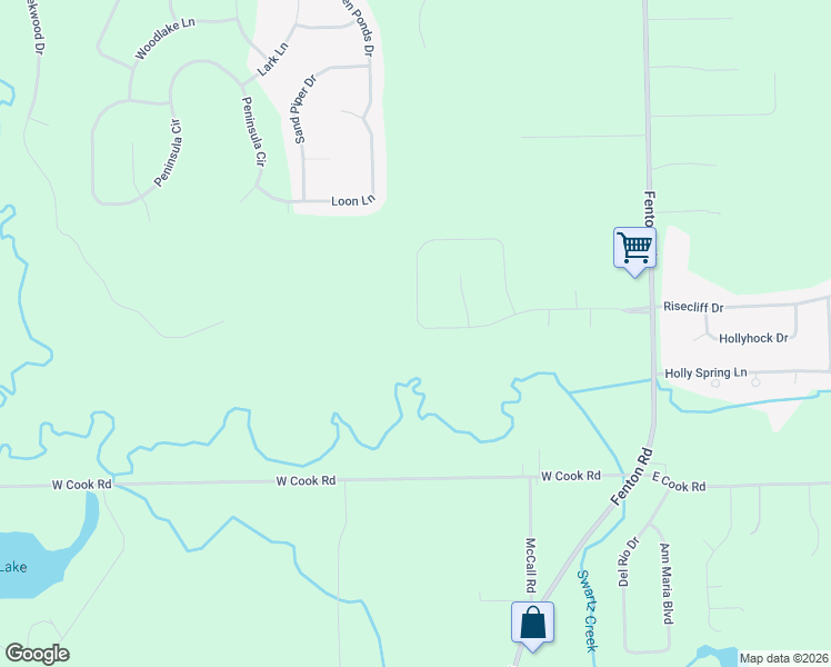 map of restaurants, bars, coffee shops, grocery stores, and more near 1211 Deer Creek Trail in Grand Blanc