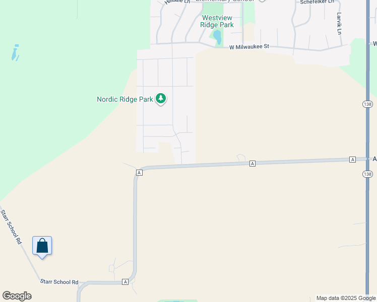 map of restaurants, bars, coffee shops, grocery stores, and more near 1601 Hoel Avenue in Stoughton