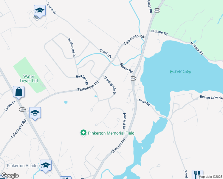 map of restaurants, bars, coffee shops, grocery stores, and more near 3 Morningside Drive in Derry