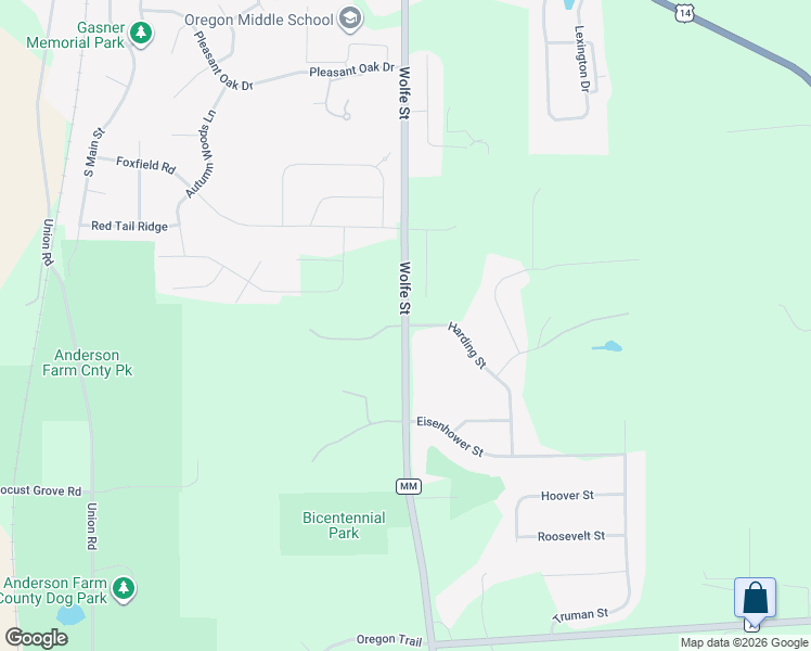map of restaurants, bars, coffee shops, grocery stores, and more near 1050 County Highway MM in Oregon
