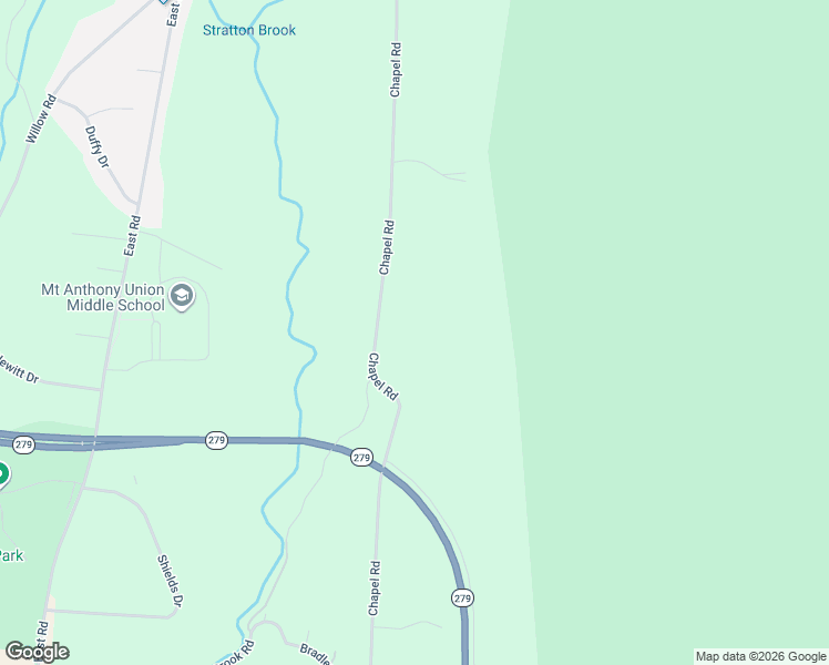 map of restaurants, bars, coffee shops, grocery stores, and more near 1003 Chapel Road in Bennington County