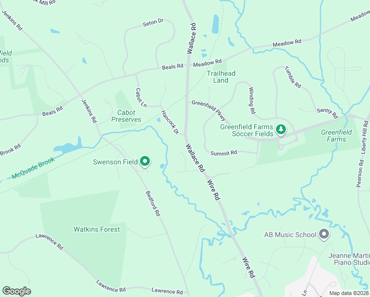 map of restaurants, bars, coffee shops, grocery stores, and more near 9 Tether Road in Bedford