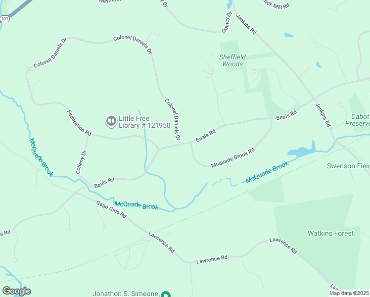 map of restaurants, bars, coffee shops, grocery stores, and more near 116 Beals Road in Bedford