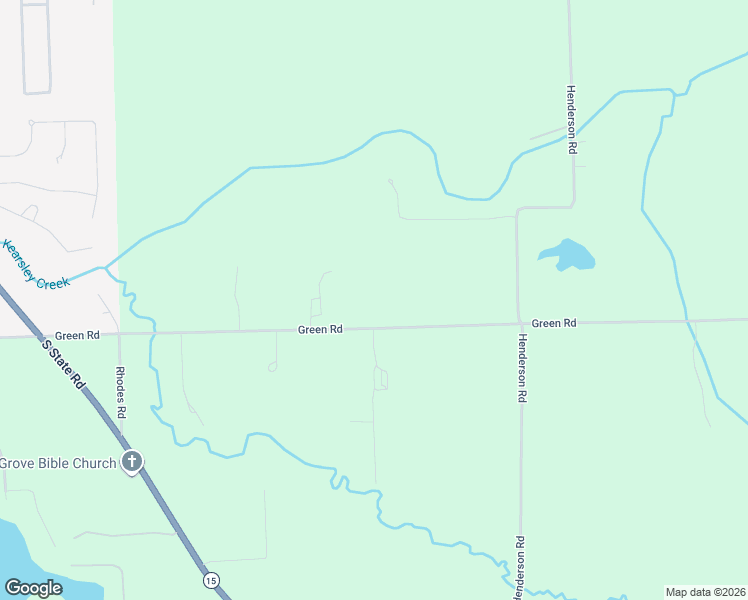 map of restaurants, bars, coffee shops, grocery stores, and more near 11289 Green Road in Goodrich