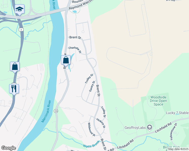 map of restaurants, bars, coffee shops, grocery stores, and more near 357 Brent Street in Manchester