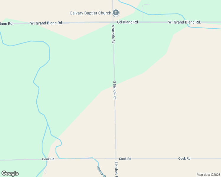 map of restaurants, bars, coffee shops, grocery stores, and more near 8254 South Nichols Road in Gaines