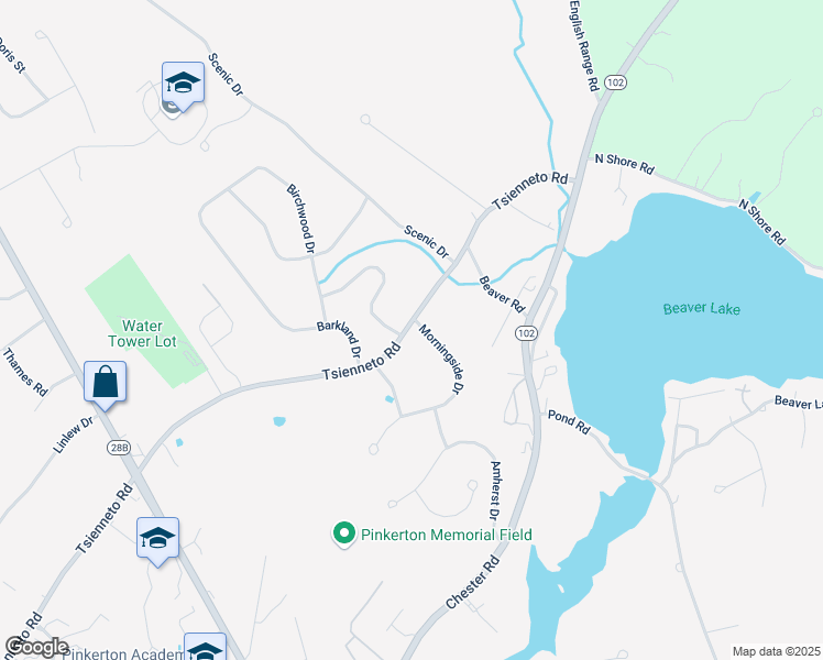 map of restaurants, bars, coffee shops, grocery stores, and more near 60 Tsienneto Road in Derry