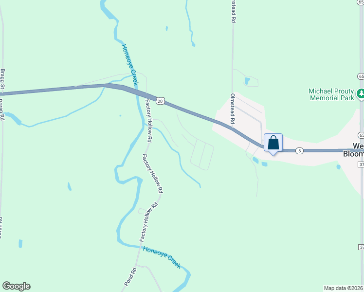map of restaurants, bars, coffee shops, grocery stores, and more near 9237 New York 5 in Bloomfield