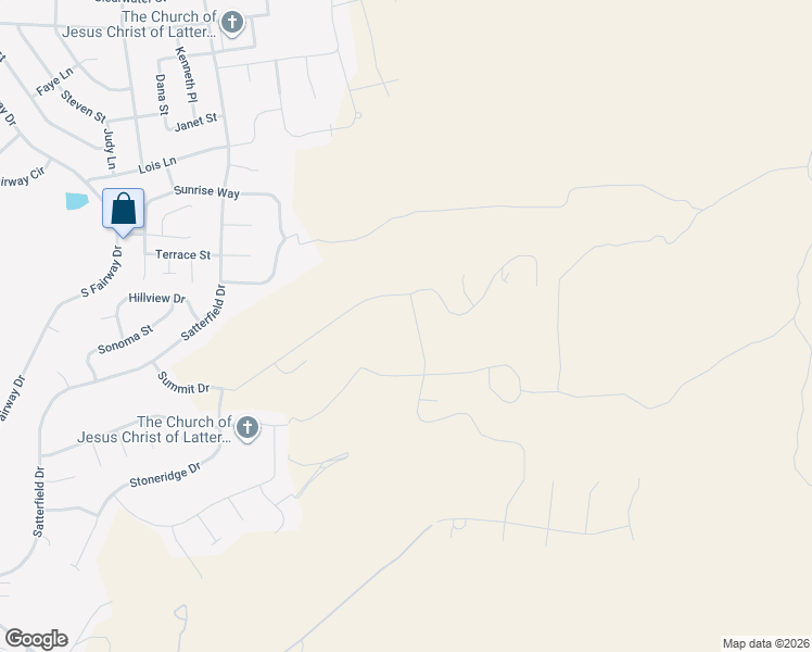 map of restaurants, bars, coffee shops, grocery stores, and more near 1735 Granite Drive in Pocatello