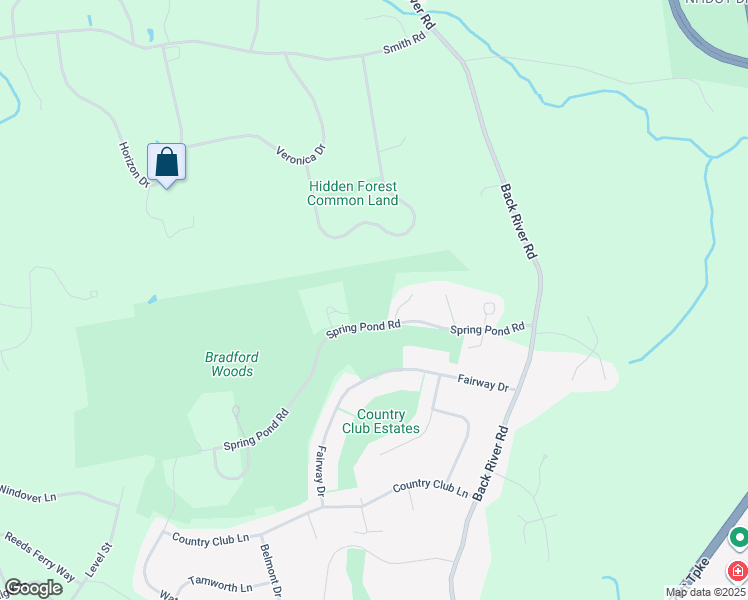 map of restaurants, bars, coffee shops, grocery stores, and more near 34 Cricket Hill Drive in Merrimack