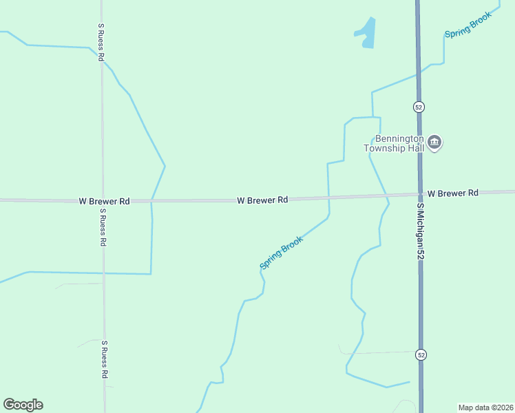 map of restaurants, bars, coffee shops, grocery stores, and more near 3483-3845 W Brewer Rd in Owosso Township