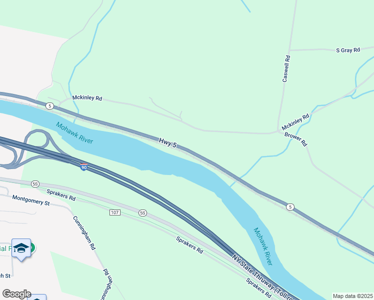 map of restaurants, bars, coffee shops, grocery stores, and more near Route 5 in Palatine Bridge