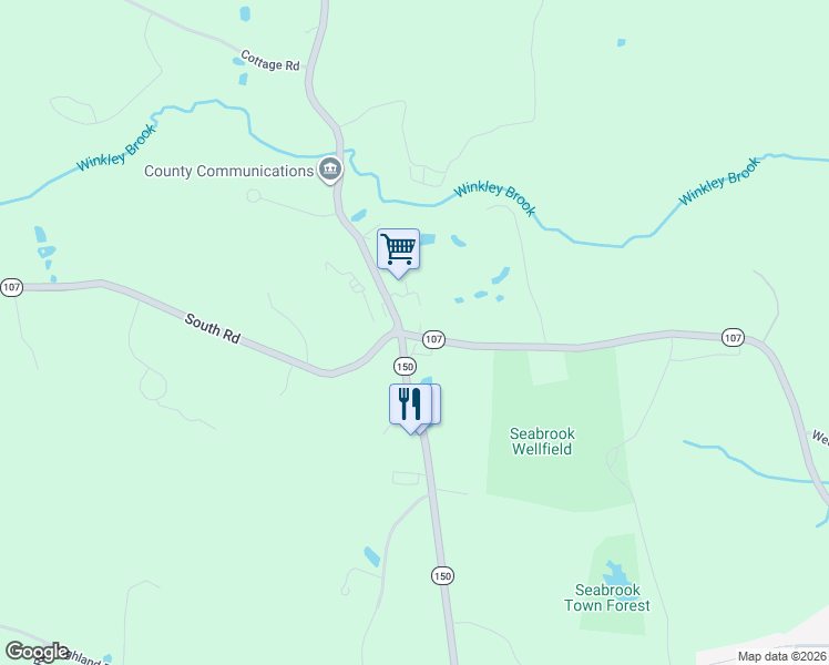 map of restaurants, bars, coffee shops, grocery stores, and more near 267 South Road in Kensington