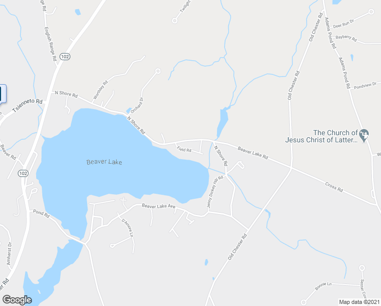 map of restaurants, bars, coffee shops, grocery stores, and more near 7 Field Road in Derry