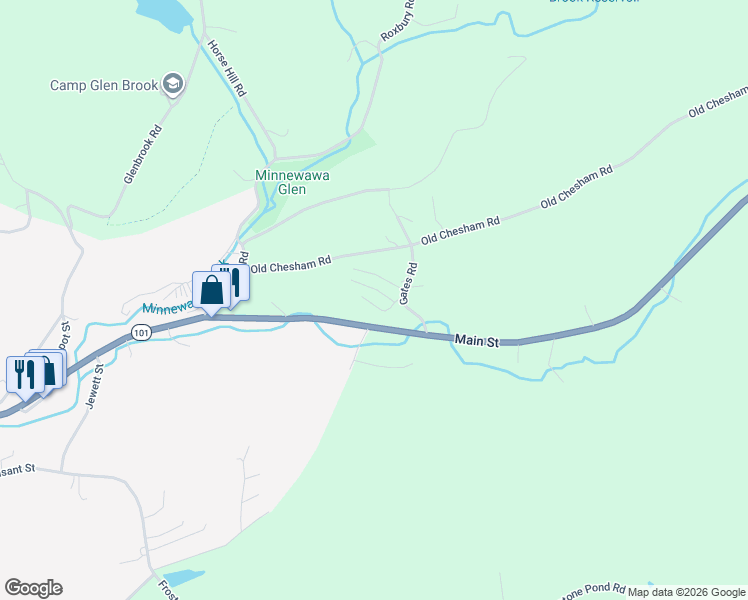 map of restaurants, bars, coffee shops, grocery stores, and more near 59 Old Chesham Road in Marlborough